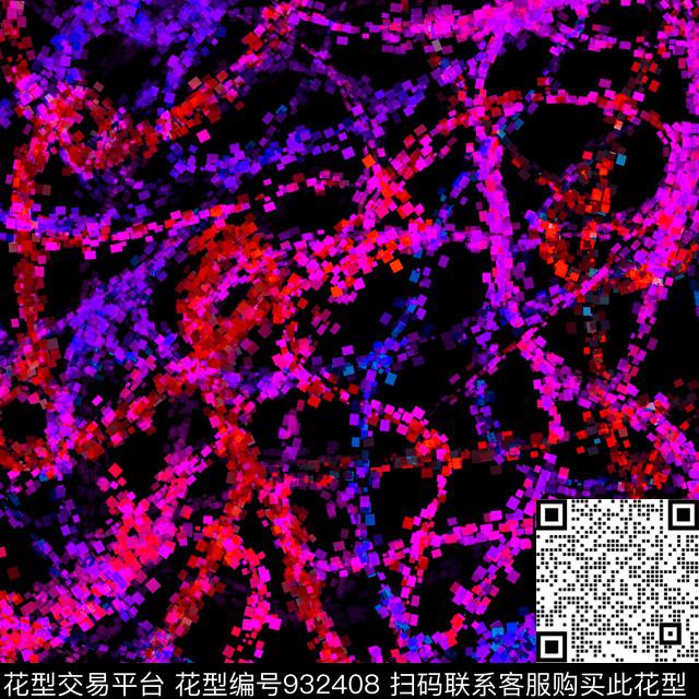 数码华亿平台几何方巾数码印花华亿平台下载（图片编号: 932408） - 瓦栏（Walan）