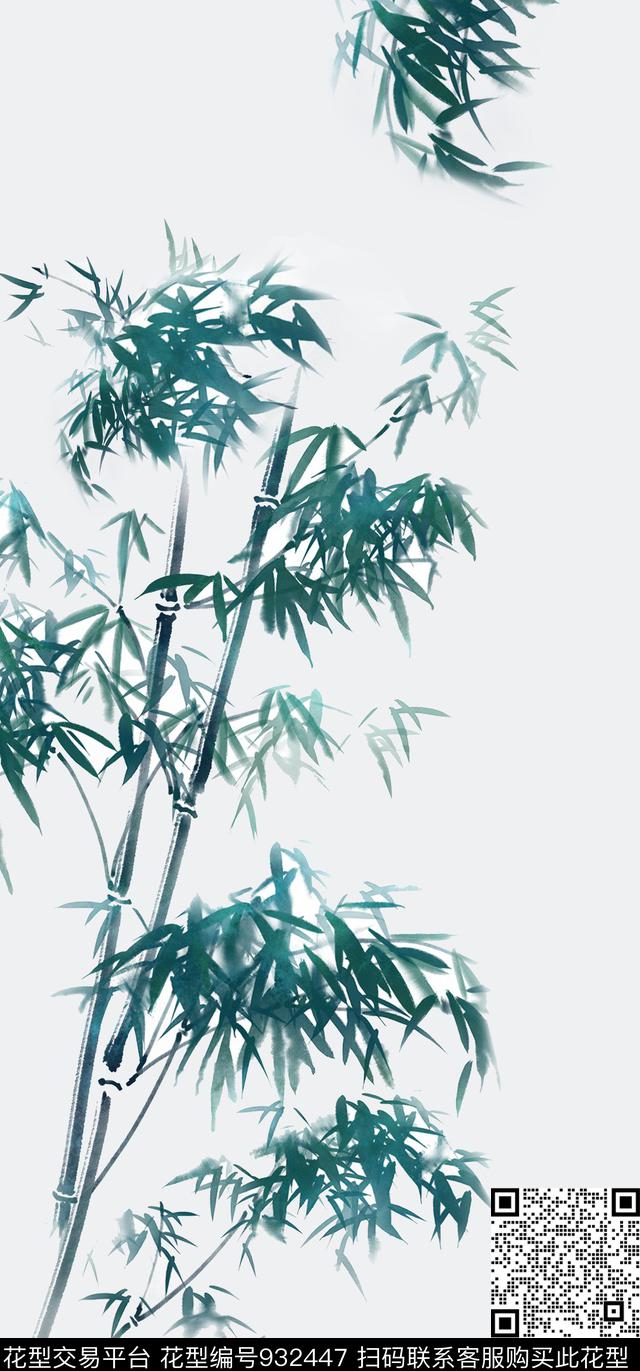 花卉定位花旗袍数码印花华亿平台下载（图片编号: 932447） - 瓦栏（Walan）