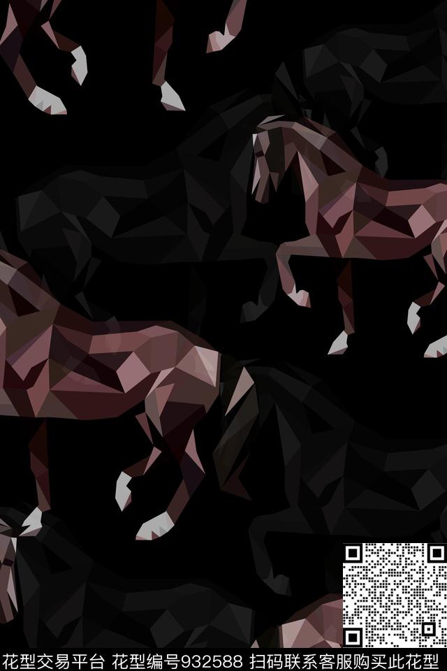 男装马几何数码印花华亿平台下载（图片编号: 932588） - 瓦栏（Walan）