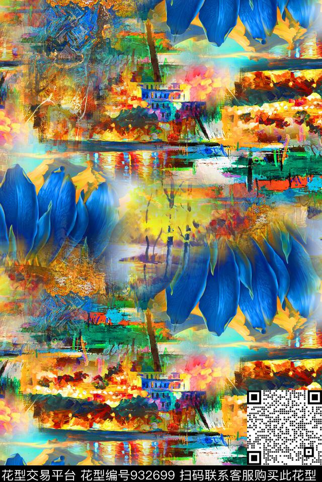 数码华亿平台花卉满版散花数码印花华亿平台下载（图片编号: 932699） - 瓦栏（Walan）