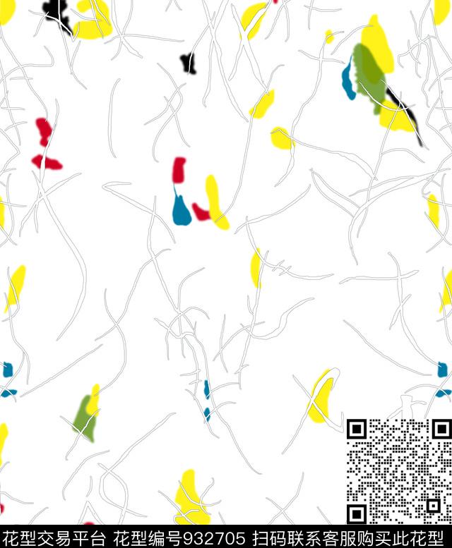 数码华亿平台线条民族风数码印花华亿平台下载（图片编号: 932705） - 瓦栏（Walan）