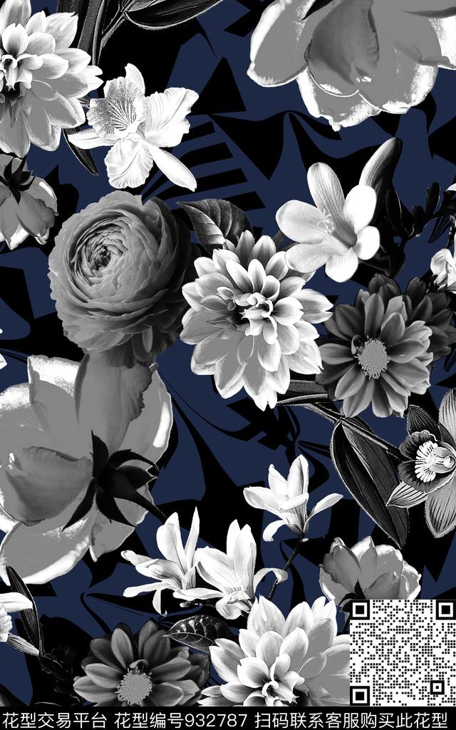 夹克男装大牌风数码印花华亿平台下载（图片编号: 932787） - 瓦栏（Walan）