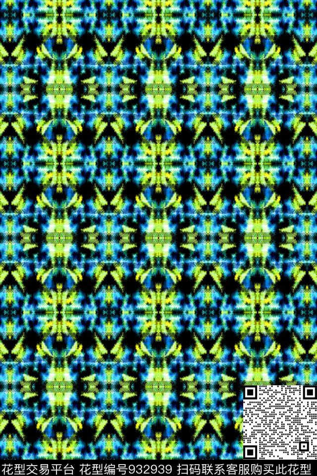 对称条纹格子衫温馨条纹数码印花华亿平台下载（图片编号: 932939） - 瓦栏（Walan）