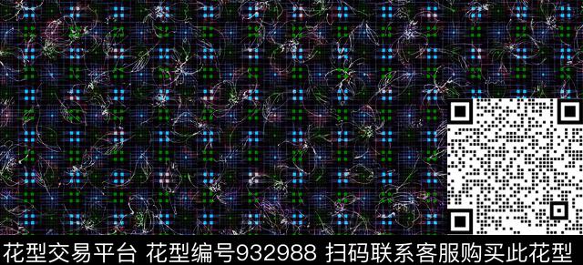 花卉几何面料数码印花华亿平台下载（图片编号: 932988） - 瓦栏（Walan）
