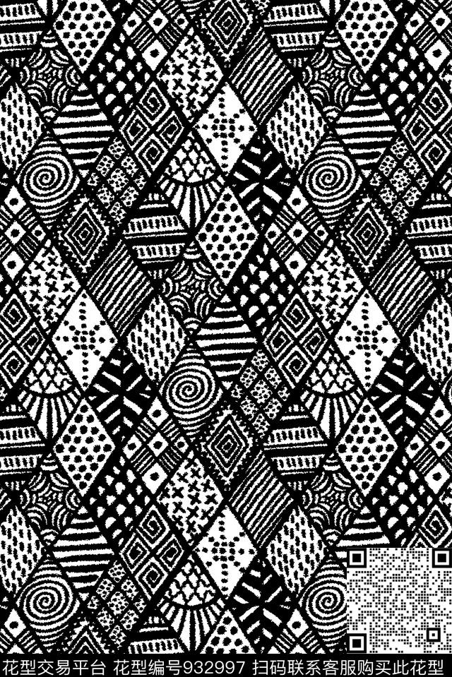 民族风女装大牌风传统印花华亿平台下载（图片编号: 932997） - 瓦栏（Walan）