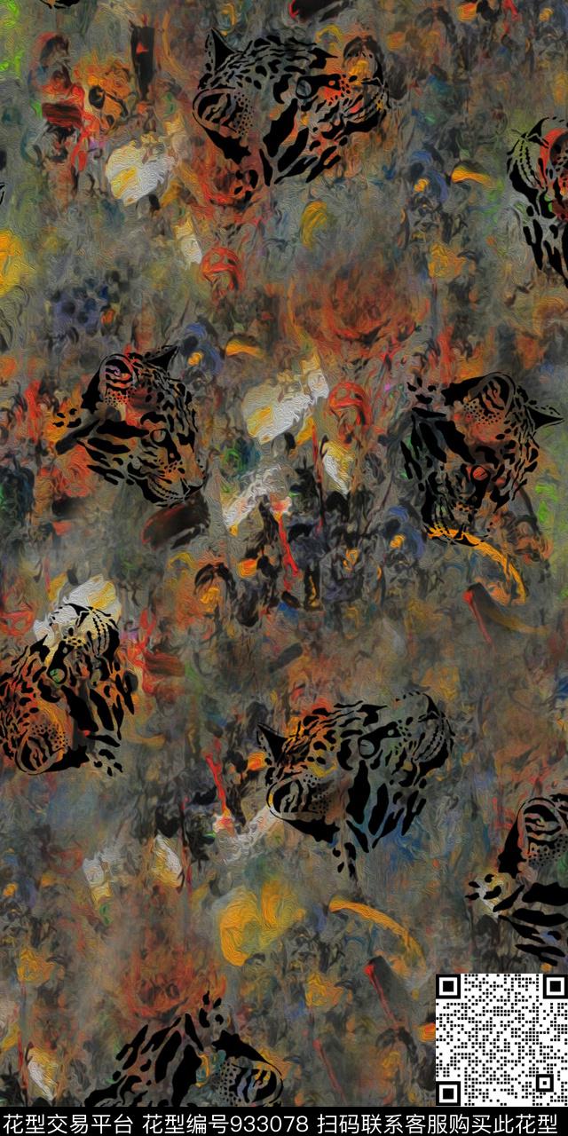 抽象男装炫彩年轻女性数码印花华亿平台下载（图片编号: 933078） - 瓦栏（Walan）