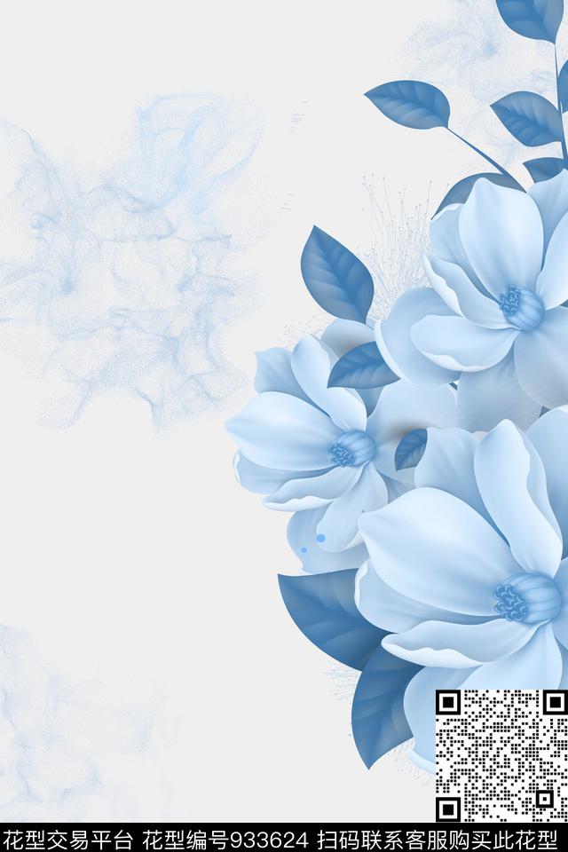 照片花卉花卉定位花数码印花华亿平台下载（图片编号: 933624） - 瓦栏（Walan）