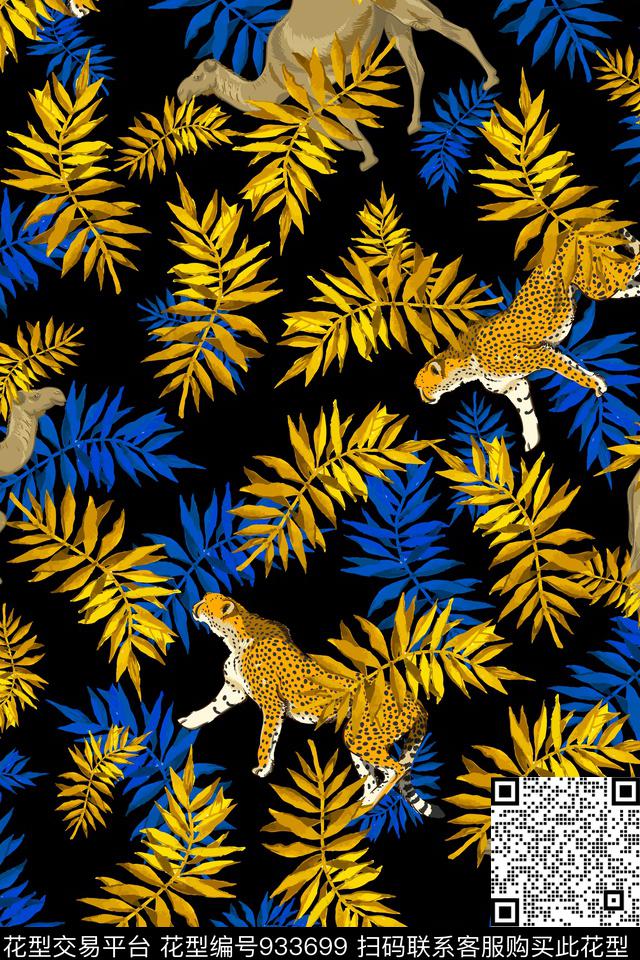 男装动物热带华亿平台数码印花华亿平台下载（图片编号: 933699） - 瓦栏（Walan）