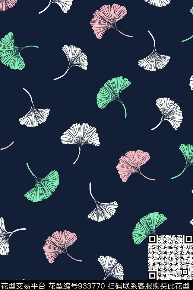 可爱小碎花线条花卉传统印花华亿平台下载（图片编号: 933770） - 瓦栏（Walan）