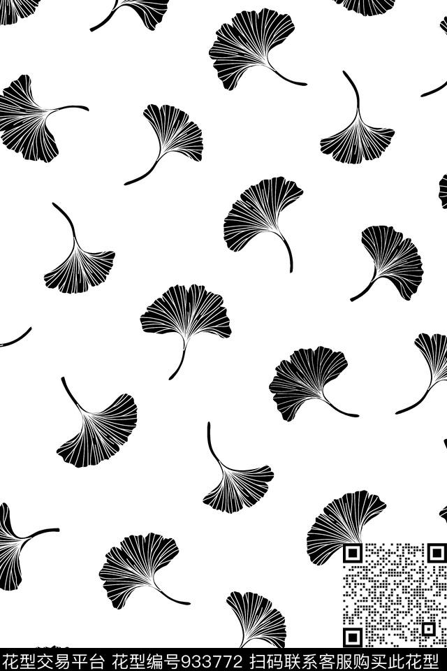 可爱小碎花线条花卉传统印花华亿平台下载（图片编号: 933772） - 瓦栏（Walan）