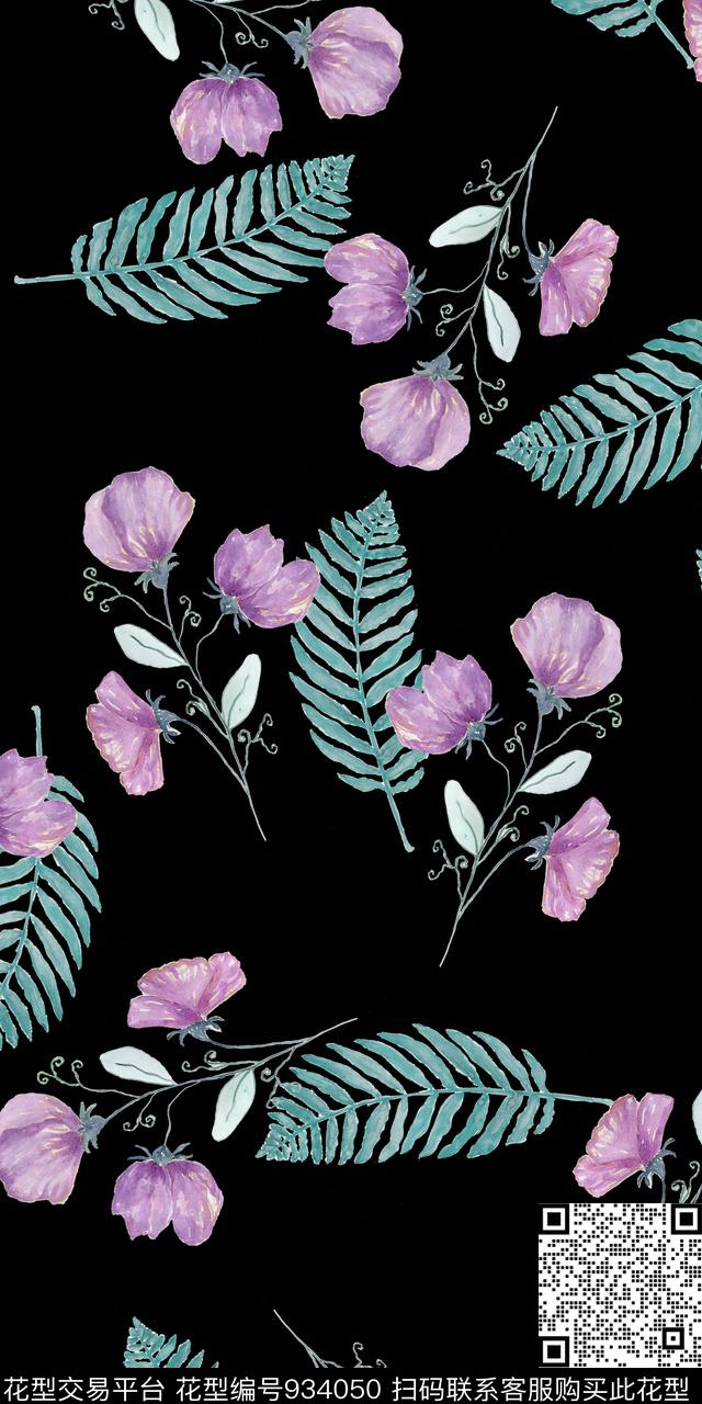 数码华亿平台小碎花花卉数码印花华亿平台下载（图片编号: 934050） - 瓦栏（Walan）