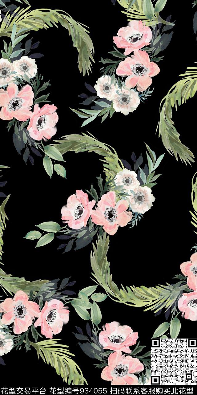 数码华亿平台小碎花花卉数码印花华亿平台下载（图片编号: 934055） - 瓦栏（Walan）
