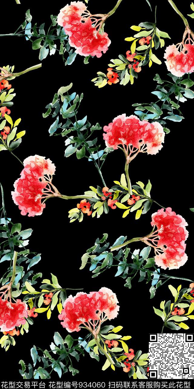 数码华亿平台小碎花花卉数码印花华亿平台下载（图片编号: 934060） - 瓦栏（Walan）