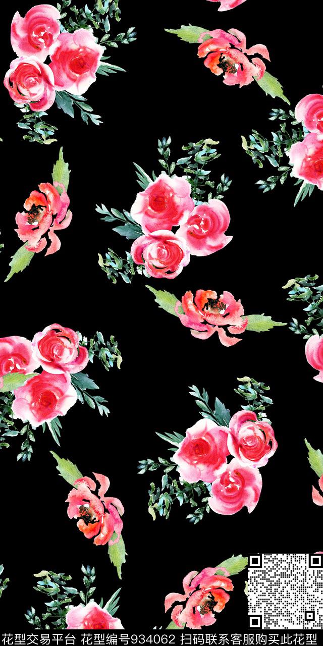 数码华亿平台小碎花花卉数码印花华亿平台下载（图片编号: 934062） - 瓦栏（Walan）