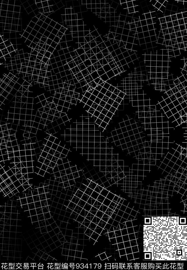 线条男装几何传统印花华亿平台下载（图片编号: 934179） - 瓦栏（Walan）