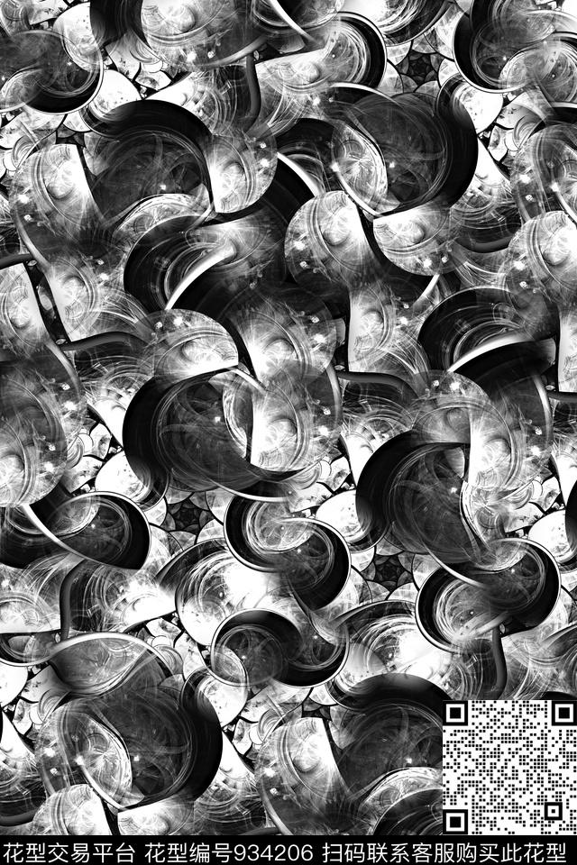 抽象男装拔印传统印花华亿平台下载（图片编号: 934206） - 瓦栏（Walan）