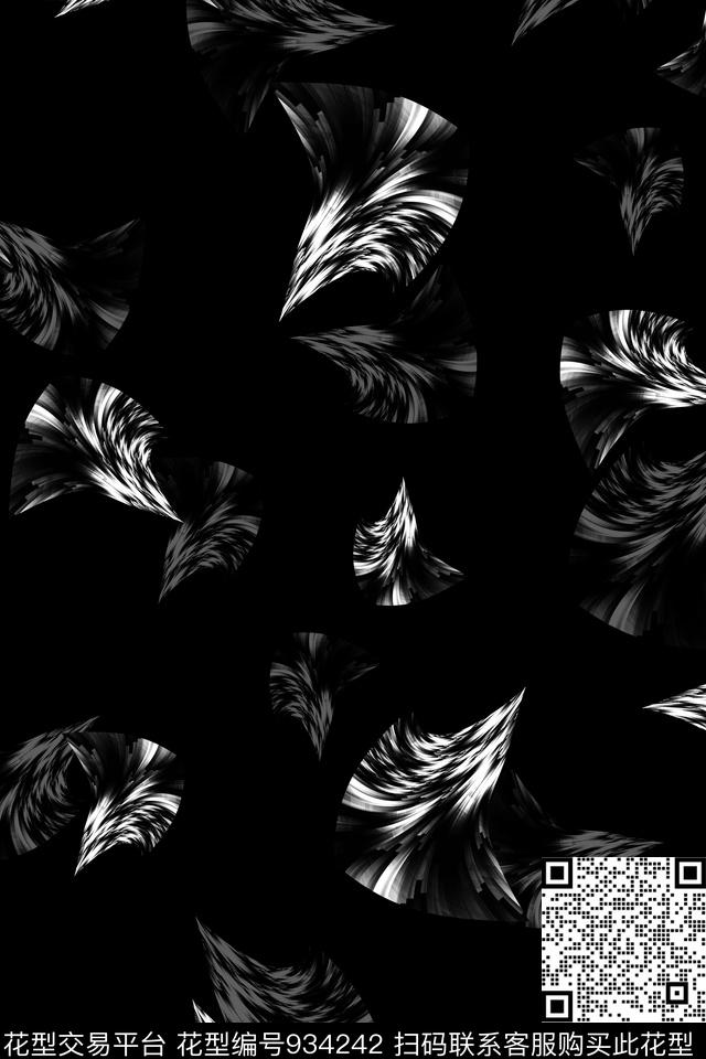 抽象男装拔印传统印花华亿平台下载（图片编号: 934242） - 瓦栏（Walan）