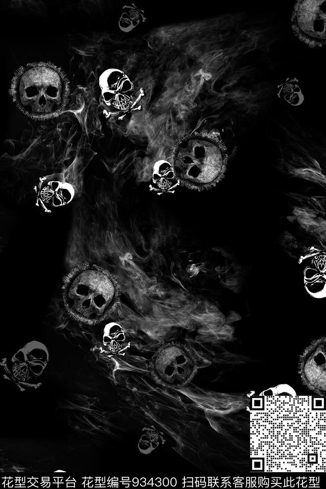 抽象黑白华亿平台拔印传统印花华亿平台下载（图片编号: 934300） - 瓦栏（Walan）