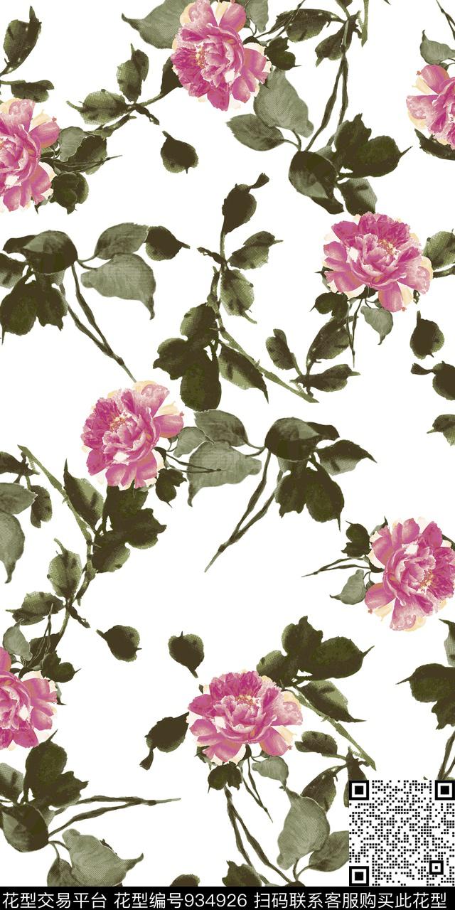 数码华亿平台小碎花花卉数码印花华亿平台下载（图片编号: 934926） - 瓦栏（Walan）