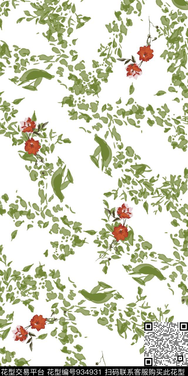 数码华亿平台小碎花花卉数码印花华亿平台下载（图片编号: 934931） - 瓦栏（Walan）