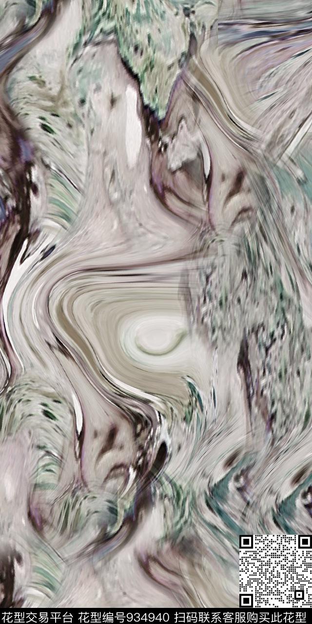 线条数码华亿平台抽象花卉数码印花华亿平台下载（图片编号: 934940） - 瓦栏（Walan）