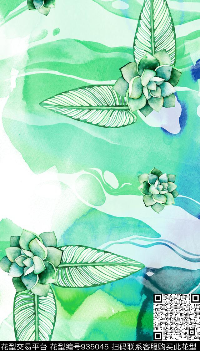 肌理休闲长巾数码印花华亿平台下载（图片编号: 935045） - 瓦栏（Walan）