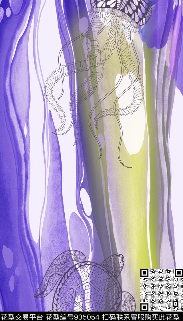 肌理休闲长巾数码印花华亿平台下载（图片编号: 935054） - 瓦栏（Walan）