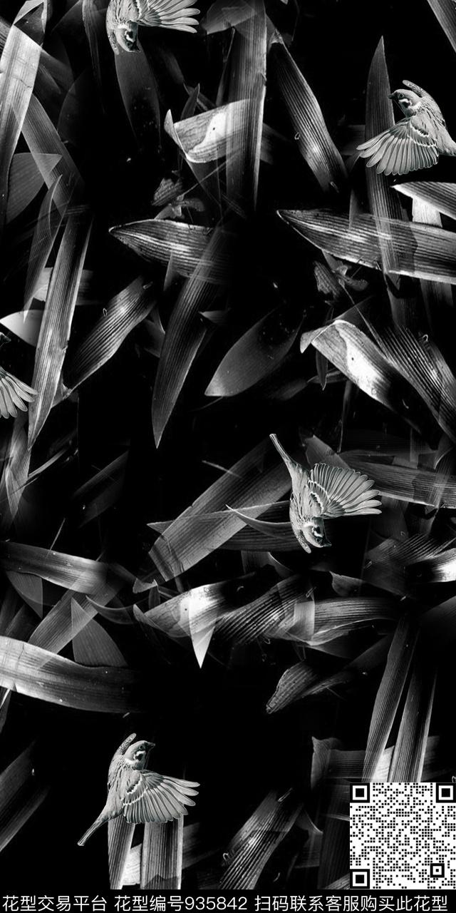 数码华亿平台抽象拔印数码印花华亿平台下载（图片编号: 935842） - 瓦栏（Walan）