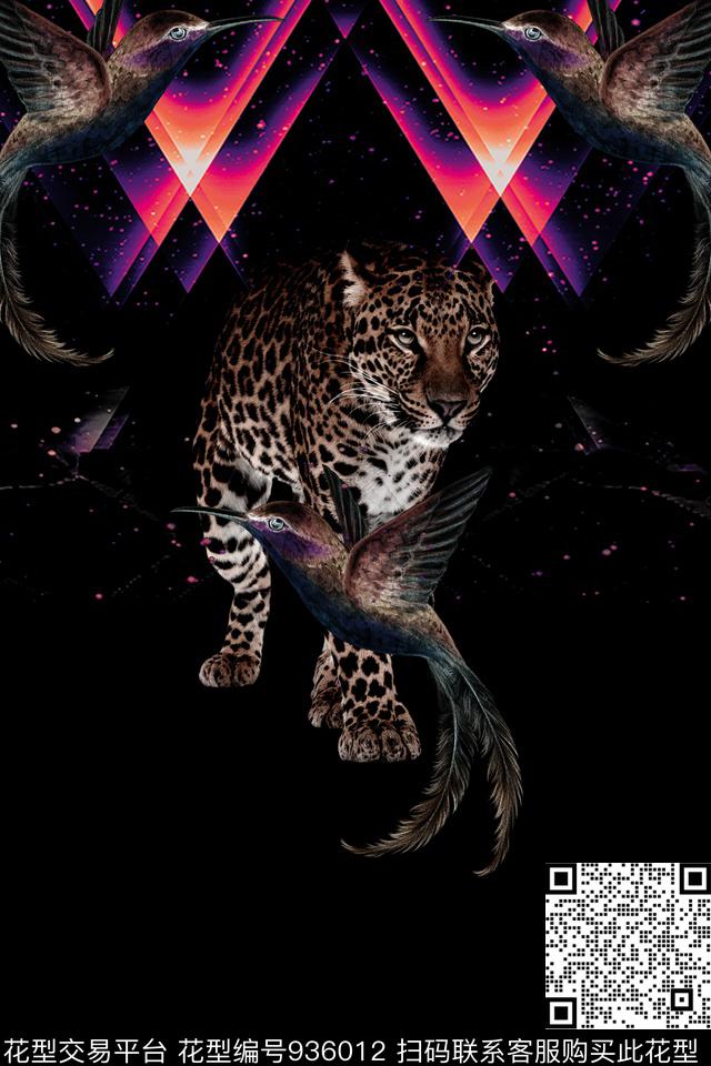 男装动物热带华亿平台数码印花华亿平台下载（图片编号: 936012） - 瓦栏（Walan）