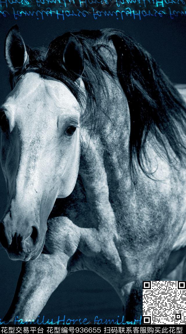 男装字母马数码印花华亿平台下载（图片编号: 936655） - 瓦栏（Walan）