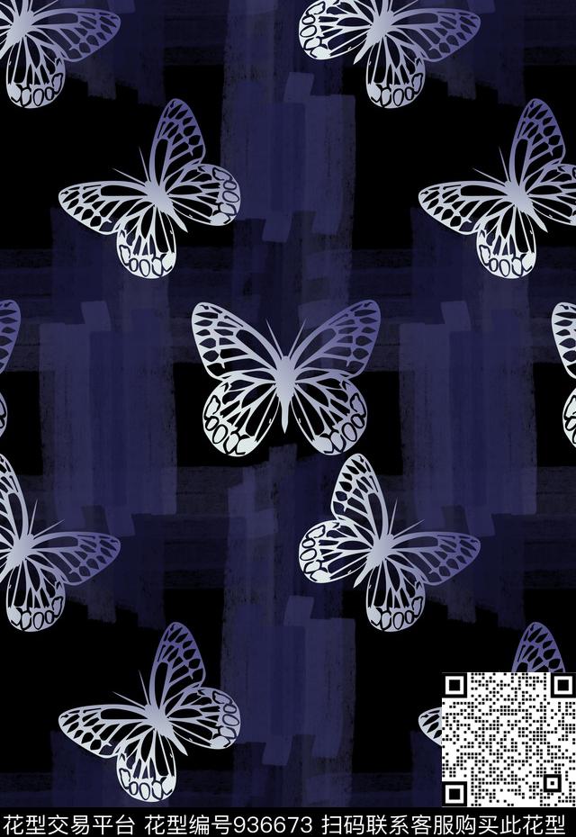 雪纺几何格子条纹混搭数码印花华亿平台下载（图片编号: 936673） - 瓦栏（Walan）