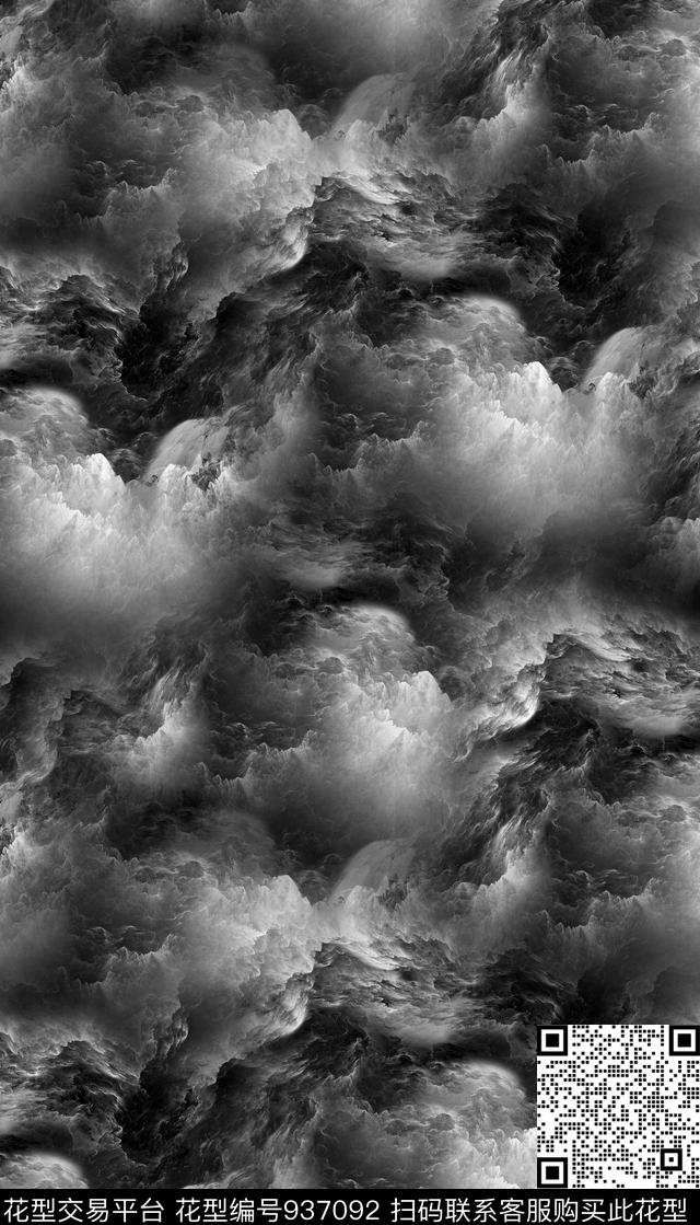 抽象纹理拔印数码印花华亿平台下载（图片编号: 937092） - 瓦栏（Walan）