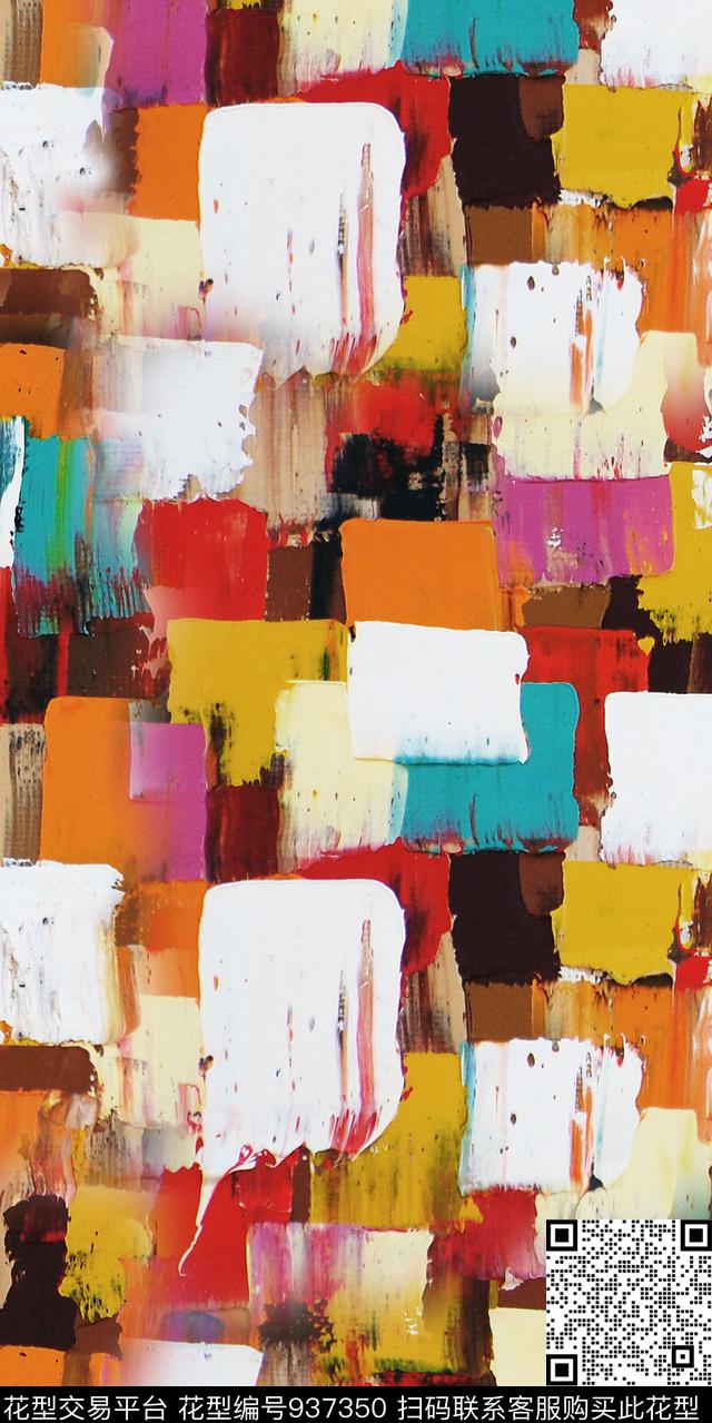 女装几何3D立体数码印花华亿平台下载（图片编号: 937350） - 瓦栏（Walan）