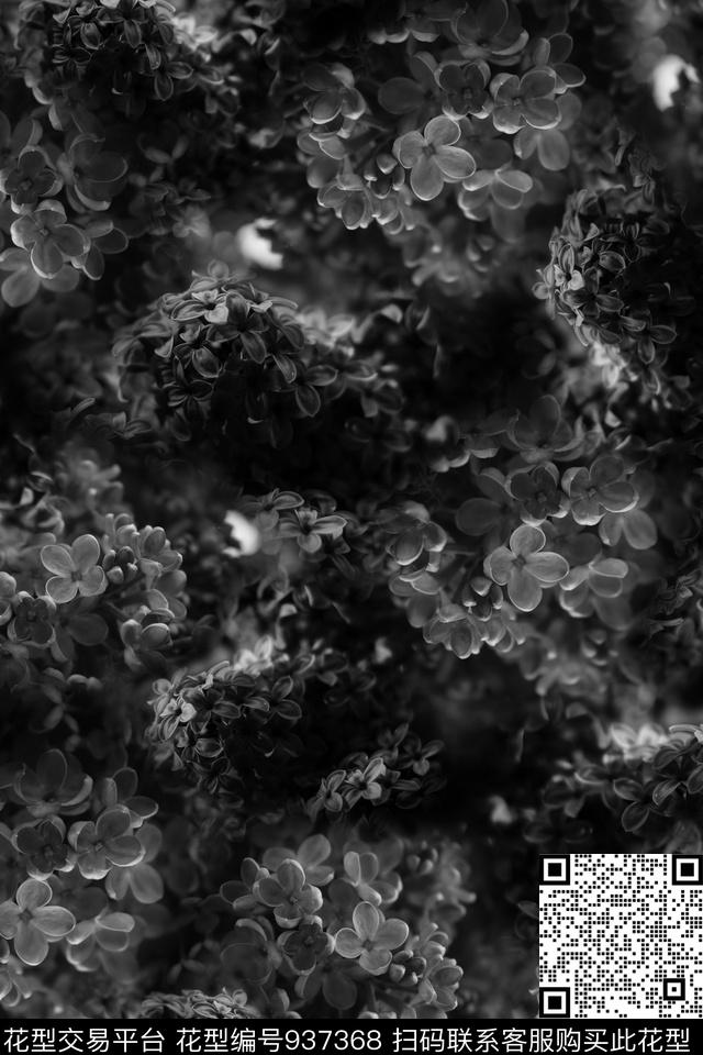 小碎花丁香花拔印数码印花华亿平台下载（图片编号: 937368） - 瓦栏（Walan）