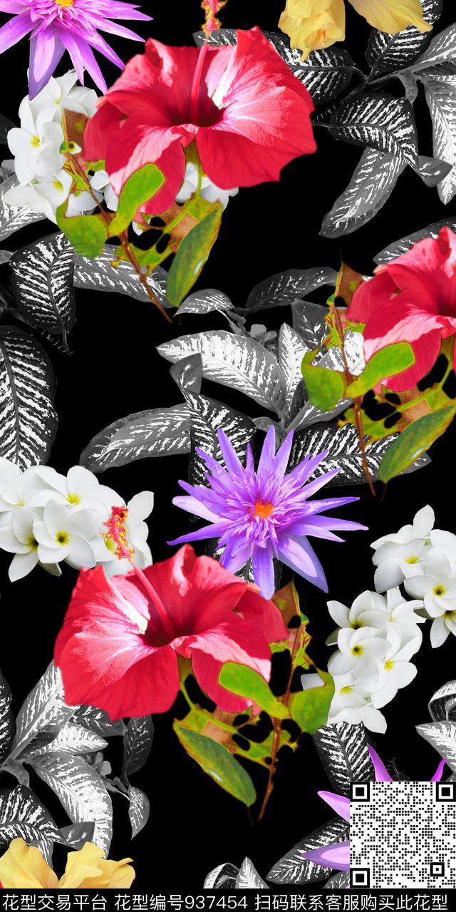 大花热带华亿平台照片花卉数码印花华亿平台下载（图片编号: 937454） - 瓦栏（Walan）
