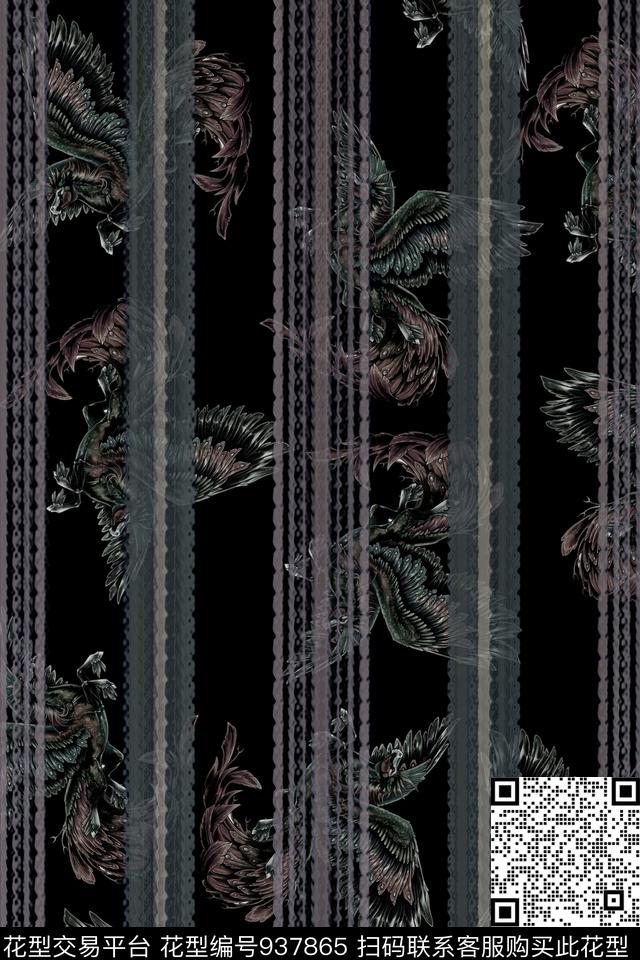 卡通抽象男装数码印花华亿平台下载（图片编号: 937865） - 瓦栏（Walan）