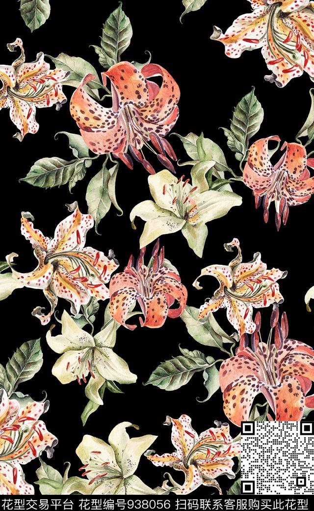 植物素雅数码华亿平台数码印花华亿平台下载（图片编号: 938056） - 瓦栏（Walan）