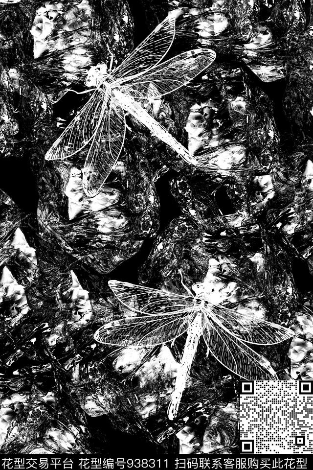 抽象几何拔印数码印花华亿平台下载（图片编号: 938311） - 瓦栏（Walan）