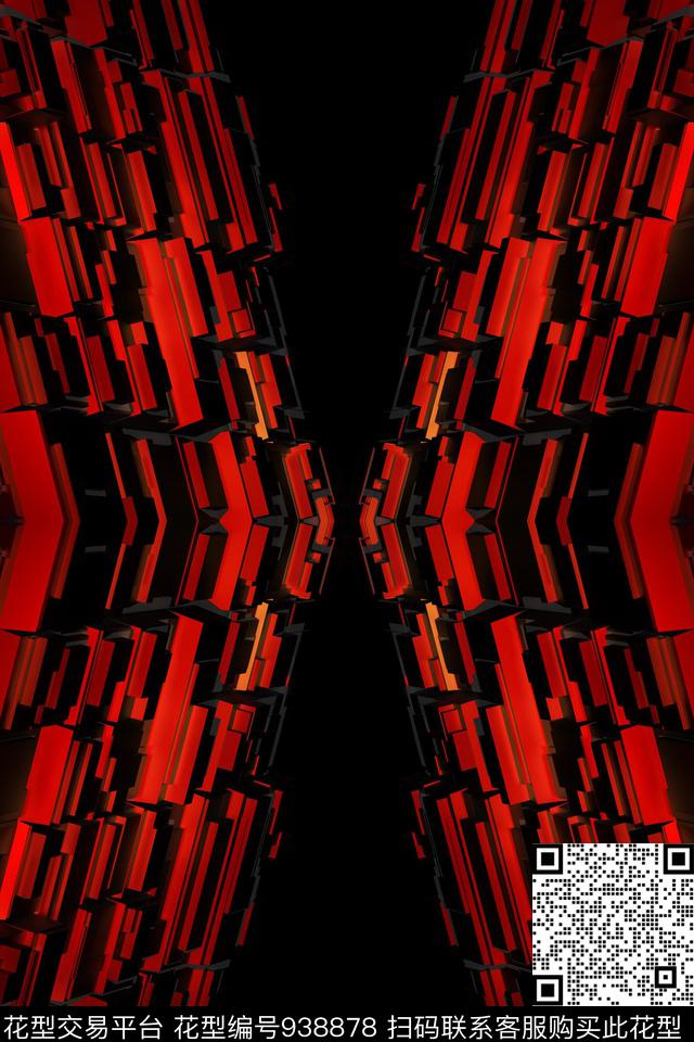 数码华亿平台炫彩几何数码印花华亿平台下载（图片编号: 938878） - 瓦栏（Walan）