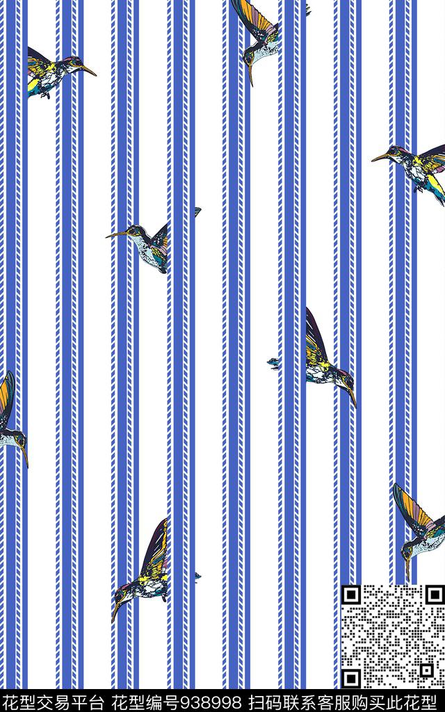 鸟线条几何传统印花华亿平台下载（图片编号: 938998） - 瓦栏（Walan）