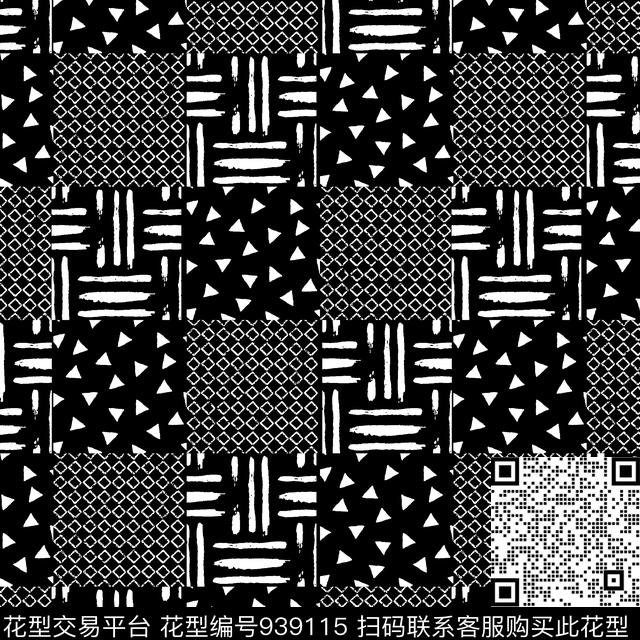 女装几何大牌风传统印花华亿平台下载（图片编号: 939115） - 瓦栏（Walan）