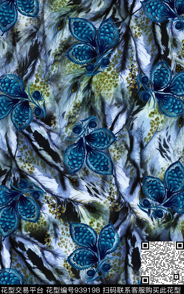 民族风数码华亿平台花卉数码印花华亿平台下载（图片编号: 939198） - 瓦栏（Walan）