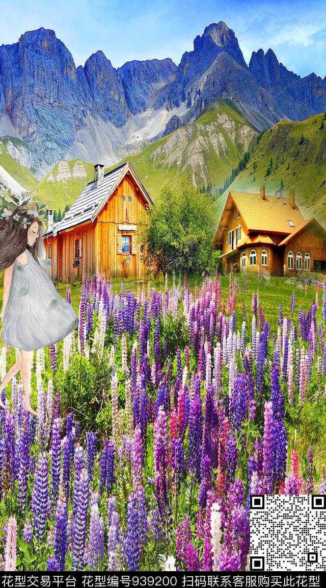 民族风数码华亿平台几何数码印花华亿平台下载（图片编号: 939200） - 瓦栏（Walan）