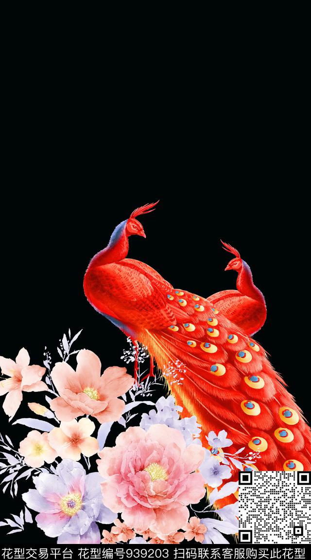 民族风数码华亿平台花卉数码印花华亿平台下载（图片编号: 939203） - 瓦栏（Walan）