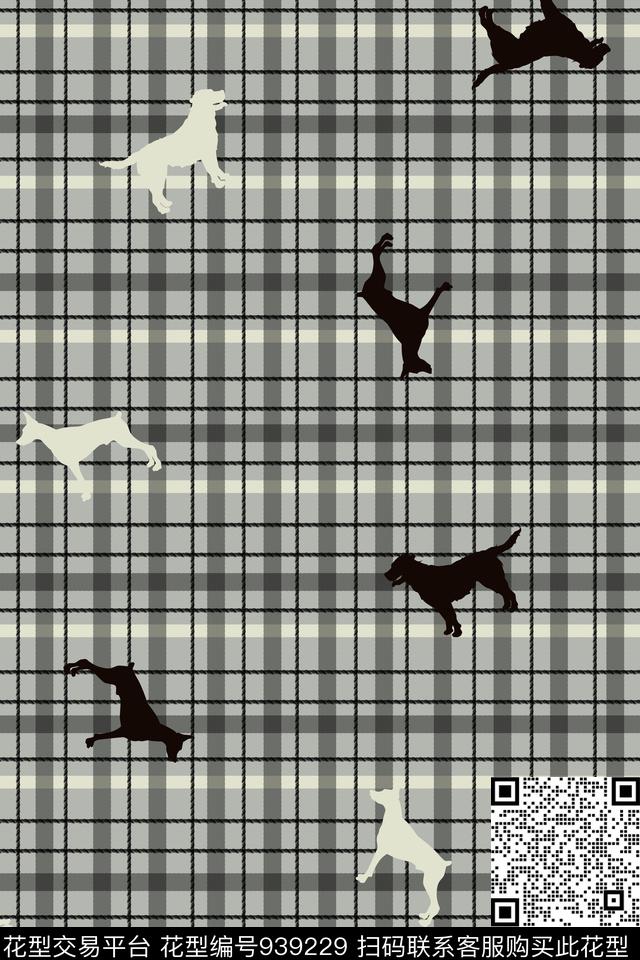 线条格子条纹数码印花华亿平台下载（图片编号: 939229） - 瓦栏（Walan）