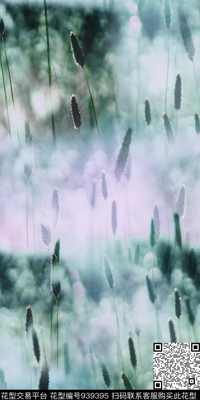 数码华亿平台抽象花卉抽象数码印花华亿平台下载（图片编号: 939395） - 瓦栏（Walan）