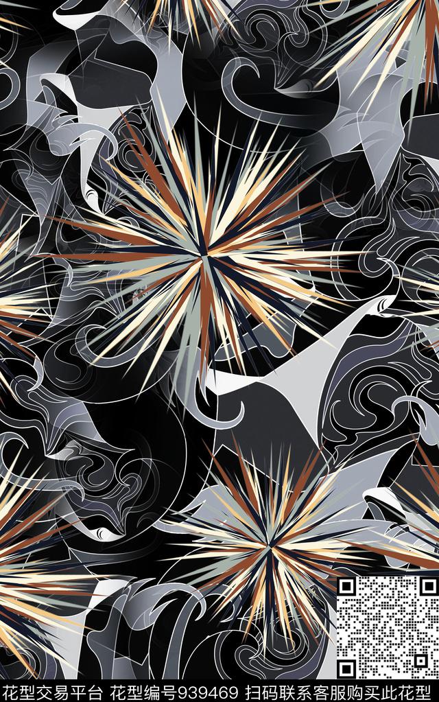 民族风数码华亿平台几何数码印花华亿平台下载（图片编号: 939469） - 瓦栏（Walan）