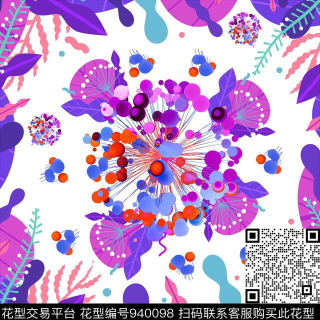 春夏华亿平台几何数码印花华亿平台下载（图片编号: 940098） - 瓦栏（Walan）