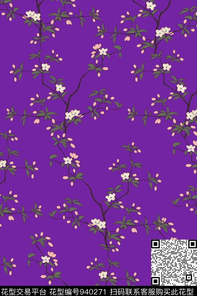 小碎花秋冬华亿平台女装数码印花华亿平台下载（图片编号: 940271） - 瓦栏（Walan）
