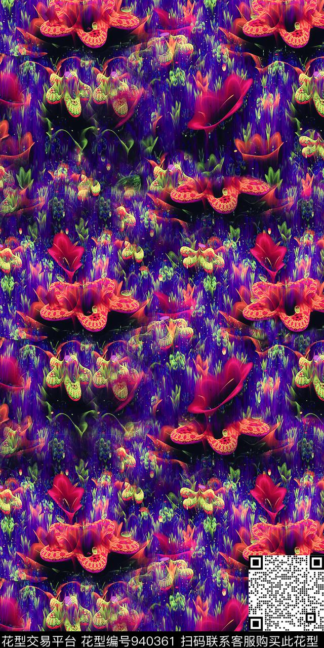 抽象数码印花华亿平台下载（图片编号: 940361） - 瓦栏（Walan）